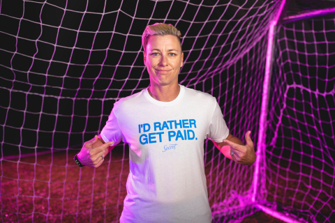 U.S. soccer legend Abby Wambach, partner in Secret's I'd Rather Get Paid campaign. (Photo: Business Wire)