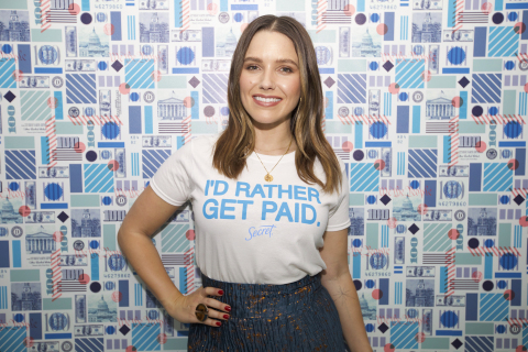 Actress and Activist Sophia Bush, partner in Secret's I'd Rather Get Paid campaign. (Photo: Business Wire)