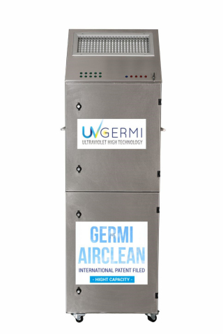 GERMI AIRCLEAN, nouvelle solution d’épuration de l’air pour les grands volumes (Photo: UV GERMI)