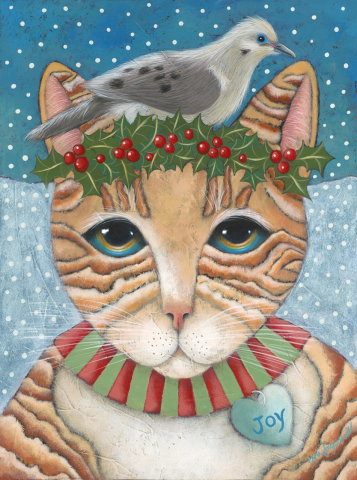 The Gift .... painting by Lori Faye Bock as the very popular Christmas card from the New Mexico artist this year (Photo: Business Wire)