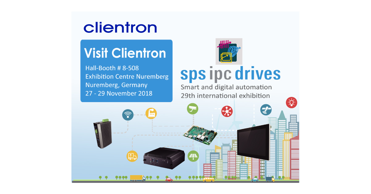 Clientron to exhibit its embedded computing innovations at SPS IPC