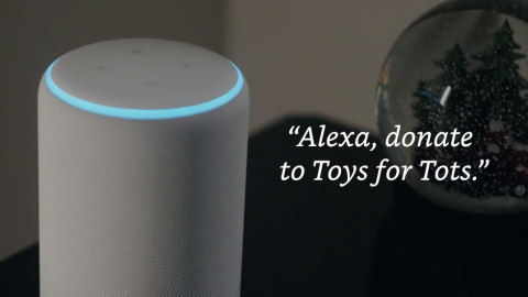 Deliver smiles to a child in need this holiday with Amazon Alexa and Toys for Tots. (Photo: Business ... 