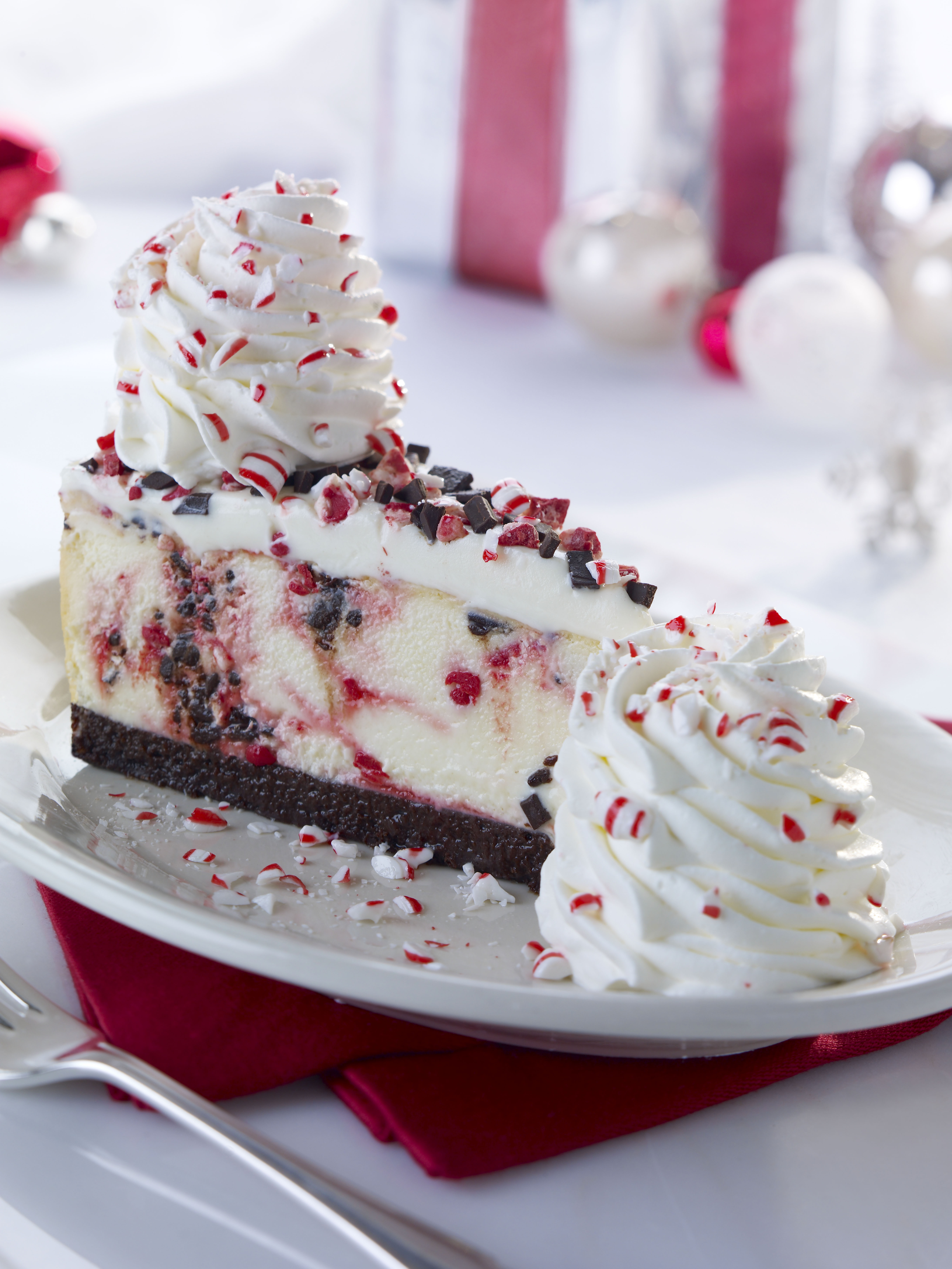 The Cheesecake Factory S Peppermint Bark Cheesecake And Slice Of Joy Gift Card Offer Are Back For The Holidays Business Wire