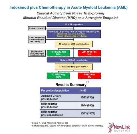 Indoximod plus Chemotherapy in Acute Myeloid Leukemia (AML) (Graphic: Business Wire)