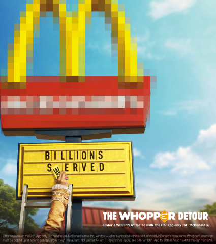 ORDER A WHOPPER® SANDWICH FOR A PENNY AT MCDONALD'S WITH THE BK® APP