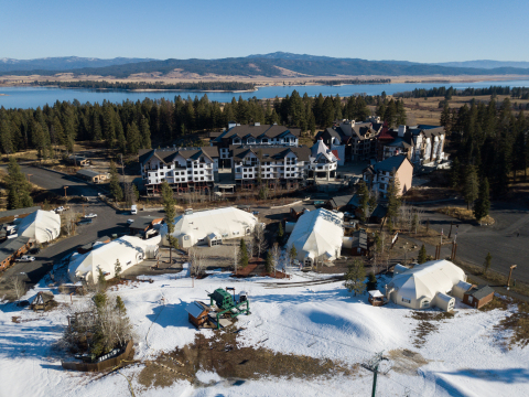 Tamarack Resort's Village Plaza in Donnelly, Idaho. (Photo: Business Wire)