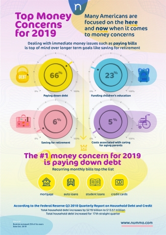 Financial Outlook - Top Money Concerns for 2019 (Graphic: Business Wire)