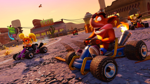 In Crash™ Team Racing Nitro-Fueled the stakes are high and the competition is fierce as players race with a variety of Crash Bandicoot series characters, including Crash, Coco, Dr. Neo Cortex and others to save our planet from destruction. Launching on June 21, 2019 and available for pre-order starting today, the game has been fully remastered in stunning HD. (Photo: Business Wire)