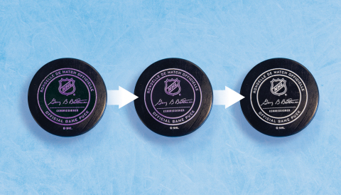 PPG provides the National Hockey League with color-changing puck coatings for the 2019 Bridgestone N ... 