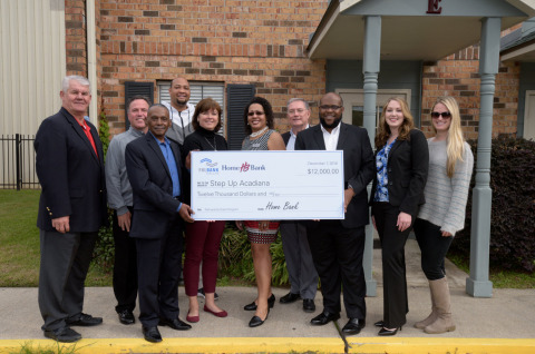 Lafayette, Louisiana, nonprofit organization Step Up Acadiana received a $12,000 Partnership Grant Program award from Home Bank and FHLB Dallas to expand its staff. (Photo: Business Wire)