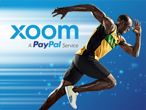 Usain Bolt, Xoom global brand ambassador. (Graphic: Business Wire)