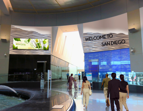 New advertising solutions at San Diego International Airport compliment terminal aesthetics for adve ... 