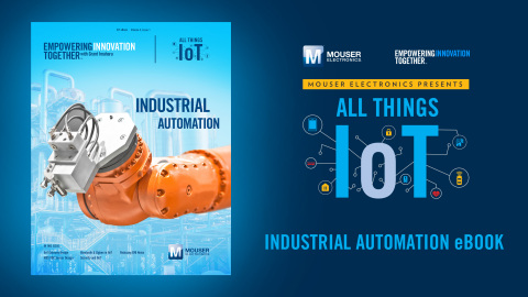 Global distributor Mouser Electronics has released a new e-book focused on industrial automation, as part of All Things IoT, the latest series in Mouser’s award-winning Empowering Innovation Together program. In the second e-book in the series, Mouser experts examine the technologies, possibilities and challenges related to the Industrial Internet of Things (IIoT). To learn more, visit www.mouser.com/empowering-innovation/all-things-iot. (Photo: Business Wire)