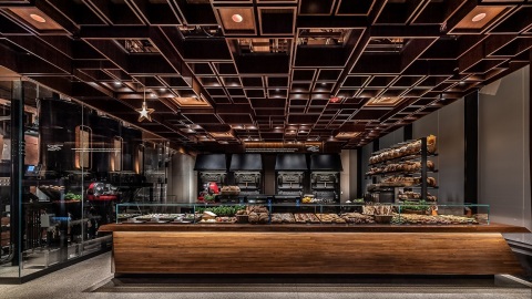 Inside the Starbucks Reserve Roastery New York customers can find freshly baked artisanal food from boutique Milanese Princi bakery. (Photo: Matthew Glac Photography)