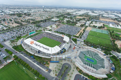 AEG announces a new partnership with Dignity Health to rename LA Galaxy's home stadium Dignity Health Sports Park. (Photo: Business Wire)