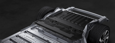 Aluminum alloy and carbon fiber compose the vehicle body (Graphic: Business Wire)