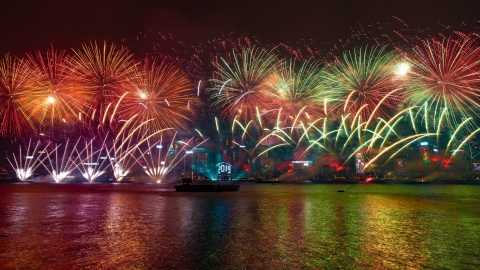 Hong Kong will usher in New Year with a fireworks extravaganza. The numerals “2019” will be displaye ... 