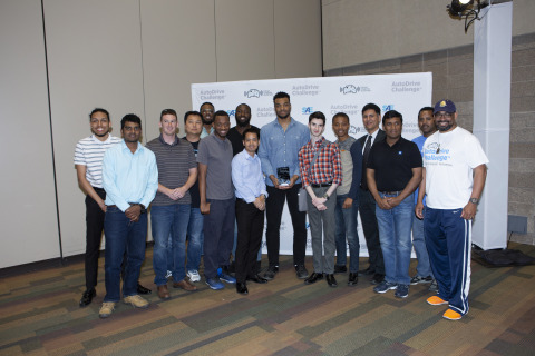 The North Carolina A&T State University team participating in the AutoDrive Challenge. (Photo: Business Wire)