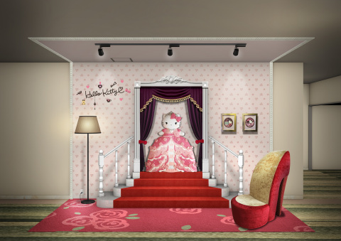 In Keio Plaza Hotel Tama, a new photo spot based upon the motif of "Princess Kitty" will be created in March 2019. (C) 1976, 2018 SANRIO CO., LTD.