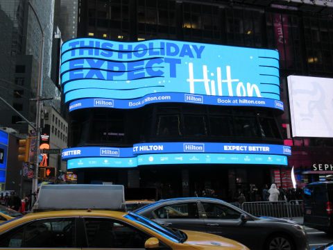 Just in time for the most famous outdoor New Year's Eve gathering in the U.S., Hilton debuts a dynam ... 