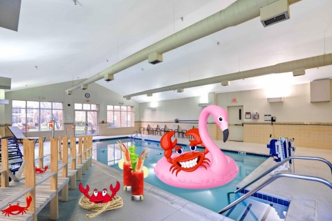 Pack a float! The hotel's indoor pool can be your own boardwalk empire. (Photo: Business Wire)