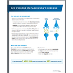Informational fact sheet about OFF periods and Parkinson’s disease
