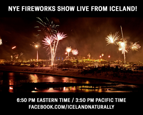 Head to Iceland Naturally's Facebook page at 6:50 p.m. EST 3:50 p.m. PST on December 31 to watch m ...