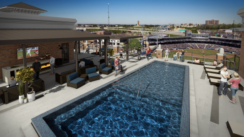 Along with a rooftop pool, The View offers stunning views of the Tulsa skyline. (Photo: Business Wire)