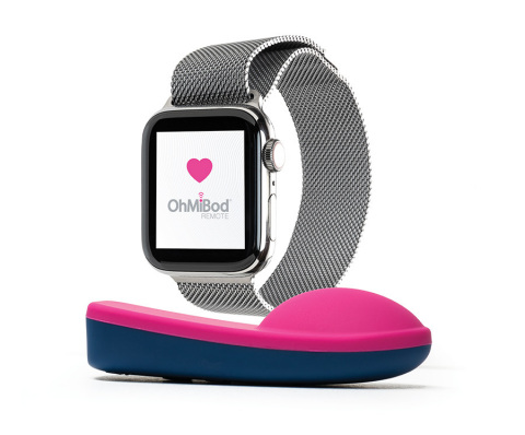 The OhMiBod Remote App for the Apple Watch features new functionality that uses your heartbeat to drive the vibrations of OhMiBod connected personal massagers. (Photo: Business Wire).
