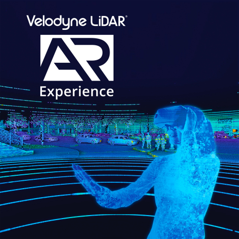 Velodyne’s Augmented Reality demonstration allows people to experience how autonomous vehicles see the world. (Graphic: Business Wire)