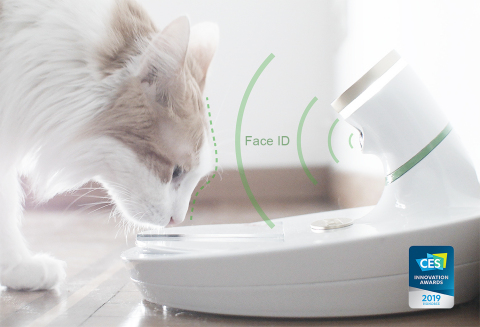Mookkie uses facial recognition to identify the exact pet approved for feeding. (Photo: Business Wire)