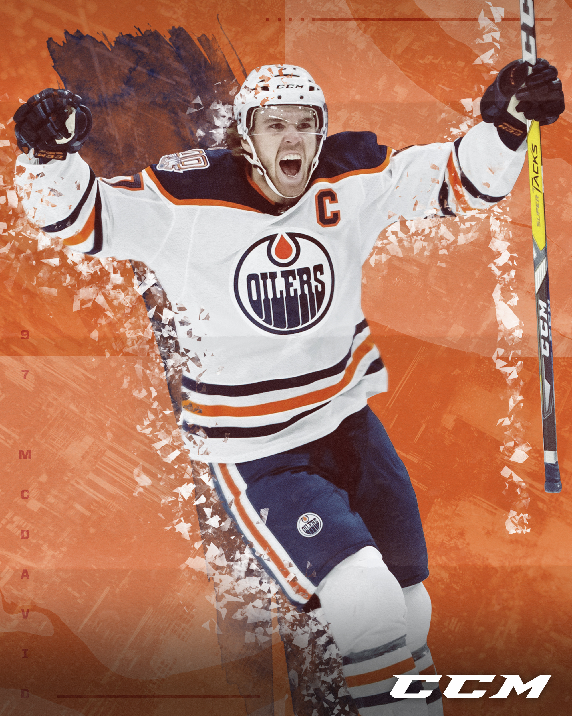 Download Connor Mcdavid Number 97 Edmonton Oilers Wallpaper