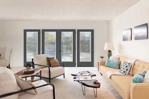Therma-Tru adds internal blinds featuring EnLiten flush-glazed designs to Smooth-Star doors (Photo:  ... 