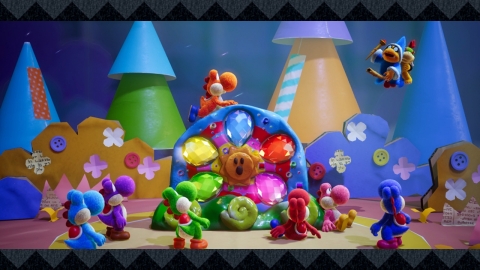 Yoshi’s Crafted World, a new adventure and the first game starring Yoshi for Nintendo Switch, launches exclusively for the system on March 29. (Photo: Business Wire)
