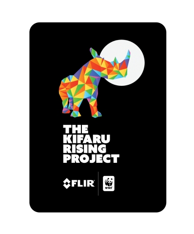 FLIR and World Wildlife Fund collaborate on the Kifaru Rising Project, a multi-year effort to deploy FLIR thermal imaging technology to help eliminate rhino poaching in 10 parks in Kenya by 2021. (Graphic: Business Wire)