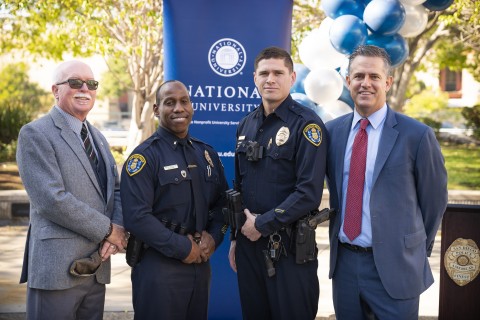 National University celebrates Law Enforcement Appreciation Day with Professor Jack Hamlin, Chair of ... 
