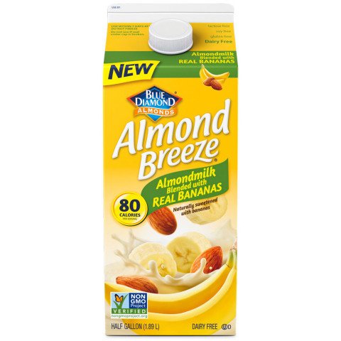 NEW Blue Diamond Almond Breeze Almondmilk Blended with Real Bananas (Photo: Business Wire)