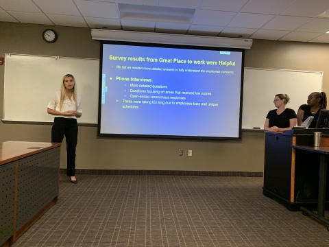Florida Atlantic University Business School students present recommendations for Diligent Services a ... 