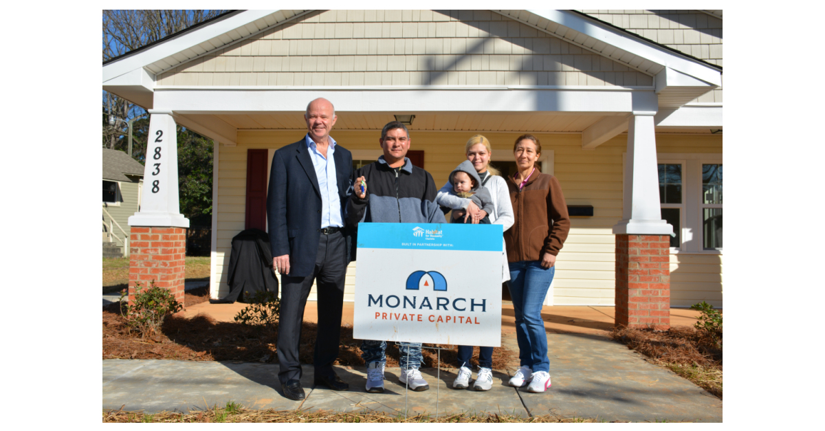 Habitat Charlotte and Monarch Private Capital Home Dedication January