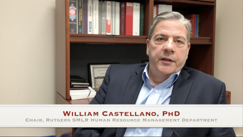 William G. Castellano, Chair of the Department of Human Resource Management at Rutgers SMLR, on the  ... 