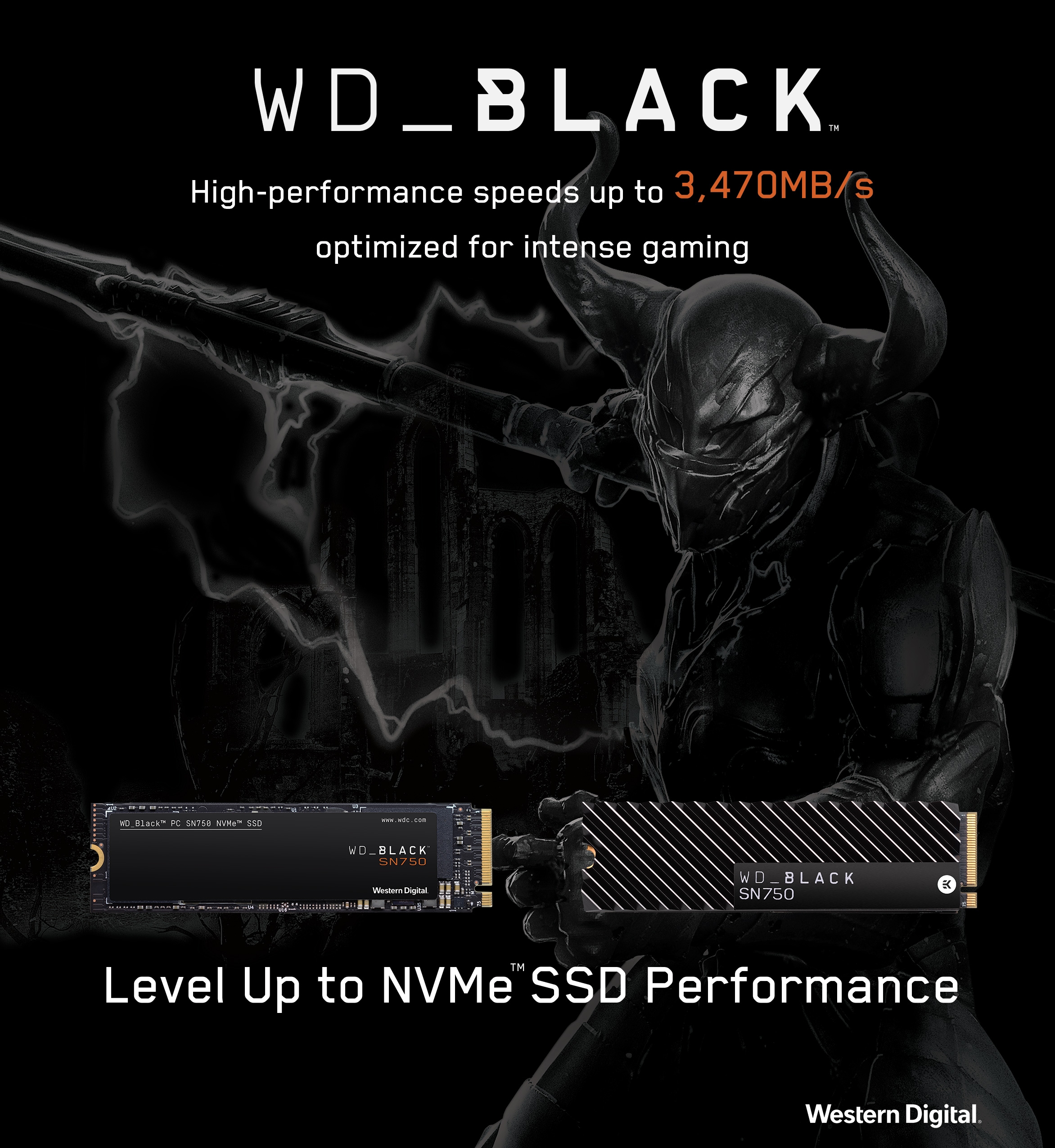 Western Digital Accelerates The Pc Gaming Experience With New Wd Black Sn750 Nvme Ssd Business Wire