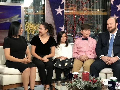 U.S. Army Sergeant First Class Matthew Weise and family react to the news they are receiving a mortgage-free home from Operation FINALLY HOME and Lennar in 2019. The family was surprised New Year’s Eve Day on FOX & Friends. Photo Courtesy of Operation FINALLY HOME