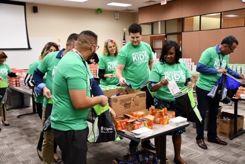 Cigna Builds Blessings in a Backpack in Orlando. Cigna and Express Scripts employees in Orlando cele ... 