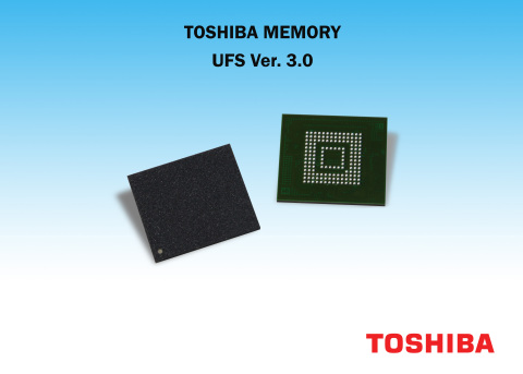Toshiba Memory America's new UFS Ver. 3.0 embedded flash memory devices integrate 96-layer BiCS FLASH 3D flash memory and a controller in a JEDEC-standard 11.5 x 13mm package. (Photo: Business Wire)
