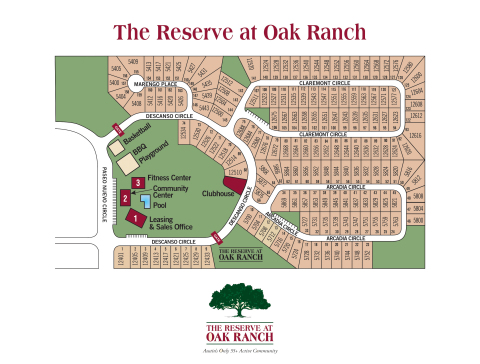 The Reserve at Oak Ranch Community Site Map (Photo: Business Wire)