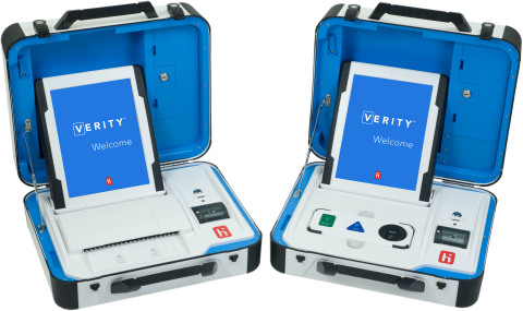 Verity's compact, secure devices make setup straightforward and voting easy. The ADA-compliant unit, ... 