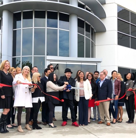 Behind the ribbon cutting ceremony: TLC team, Founder and President, Tilly Levine, board members, Ti ... 