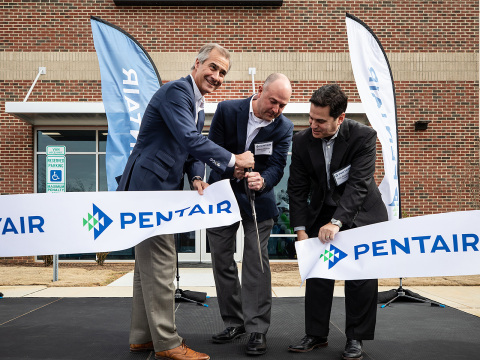 Pentair President and CEO, John Stauch, Steve Risner, Sr. Director of Technology, and Phil Rolchigo, ... 