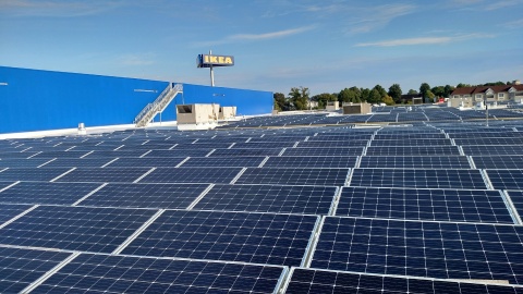 Future IKEA Norfolk to be equipped with Hampton Roads’ largest solar rooftop array and EV charging stations.  (Photo: Business Wire)
