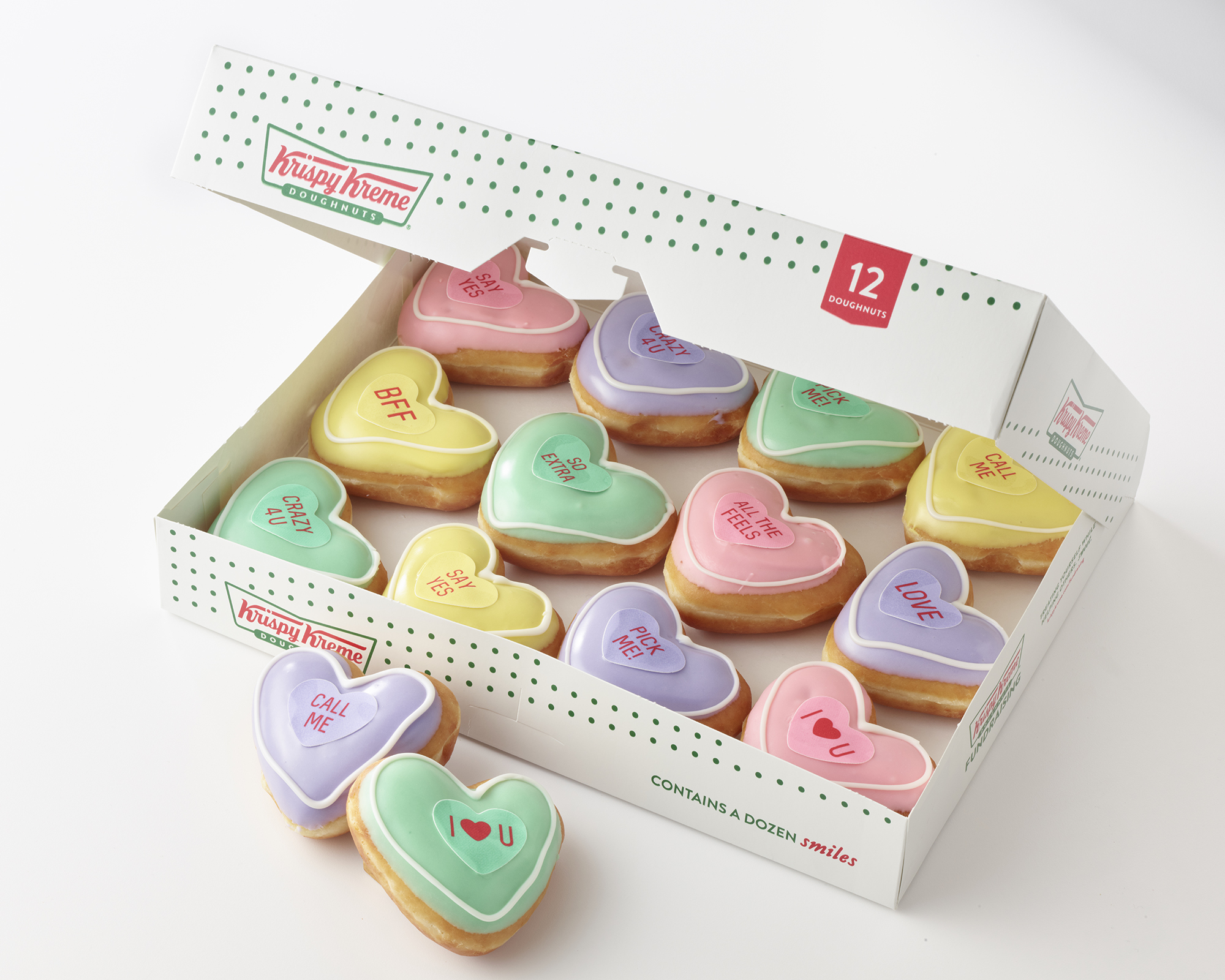 Say It With Valentine Doughnuts Krispy Kreme Doughnuts Introduces Valentine Conversation Doughnuts Filling A Need And Enabling Fans To Express All The Feels Business Wire
